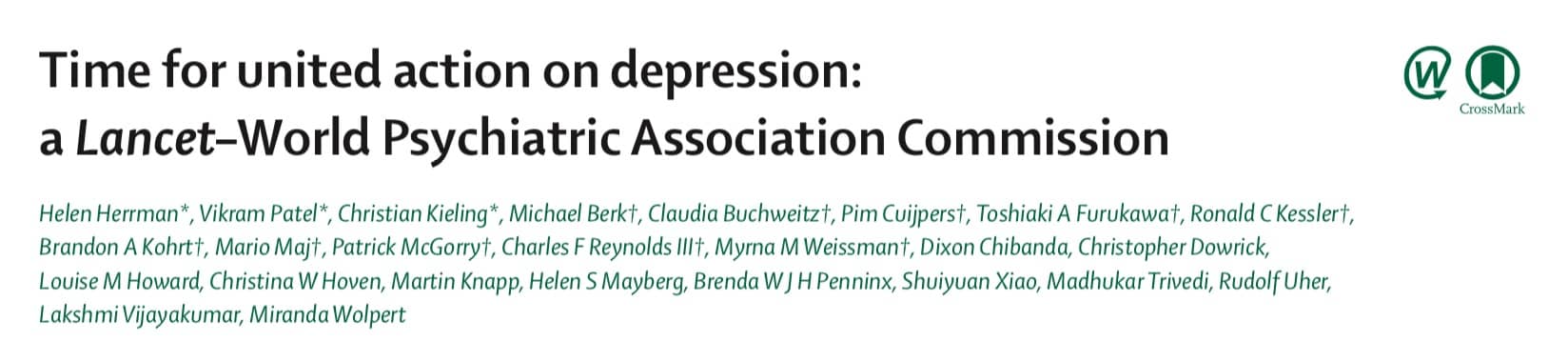 11国专家撰文呼吁重视抑郁症，中国作者：单靠卫生系统解决不了